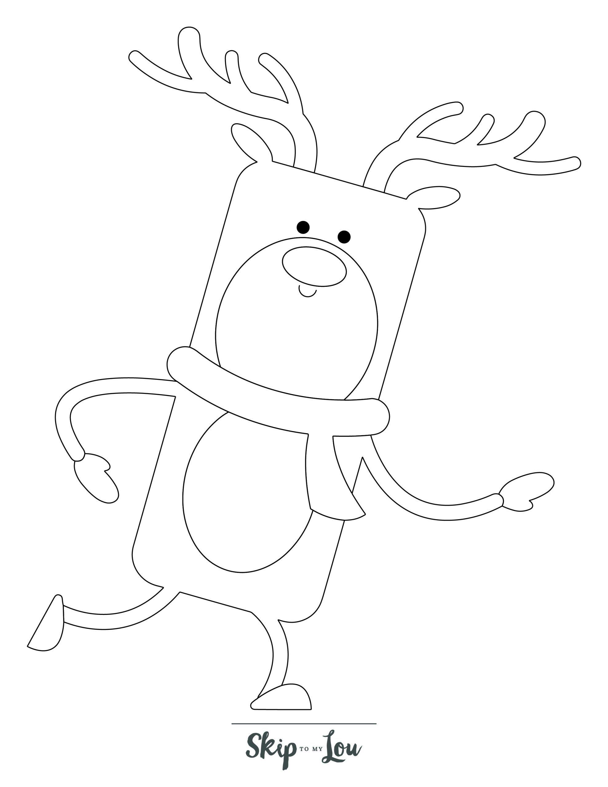 Reindeer coloring pages