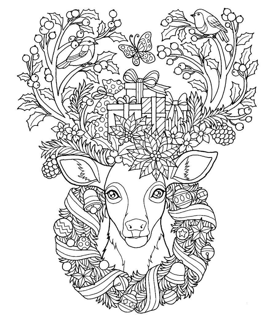 Christmas reindeer coloring page christmas coloring sheets christmas coloring pages fall coloring pages