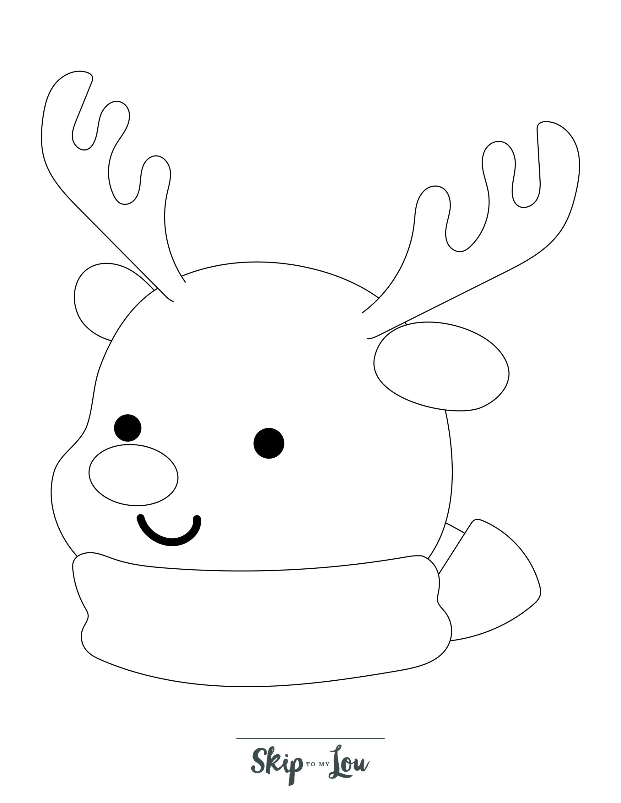 Reindeer coloring pages