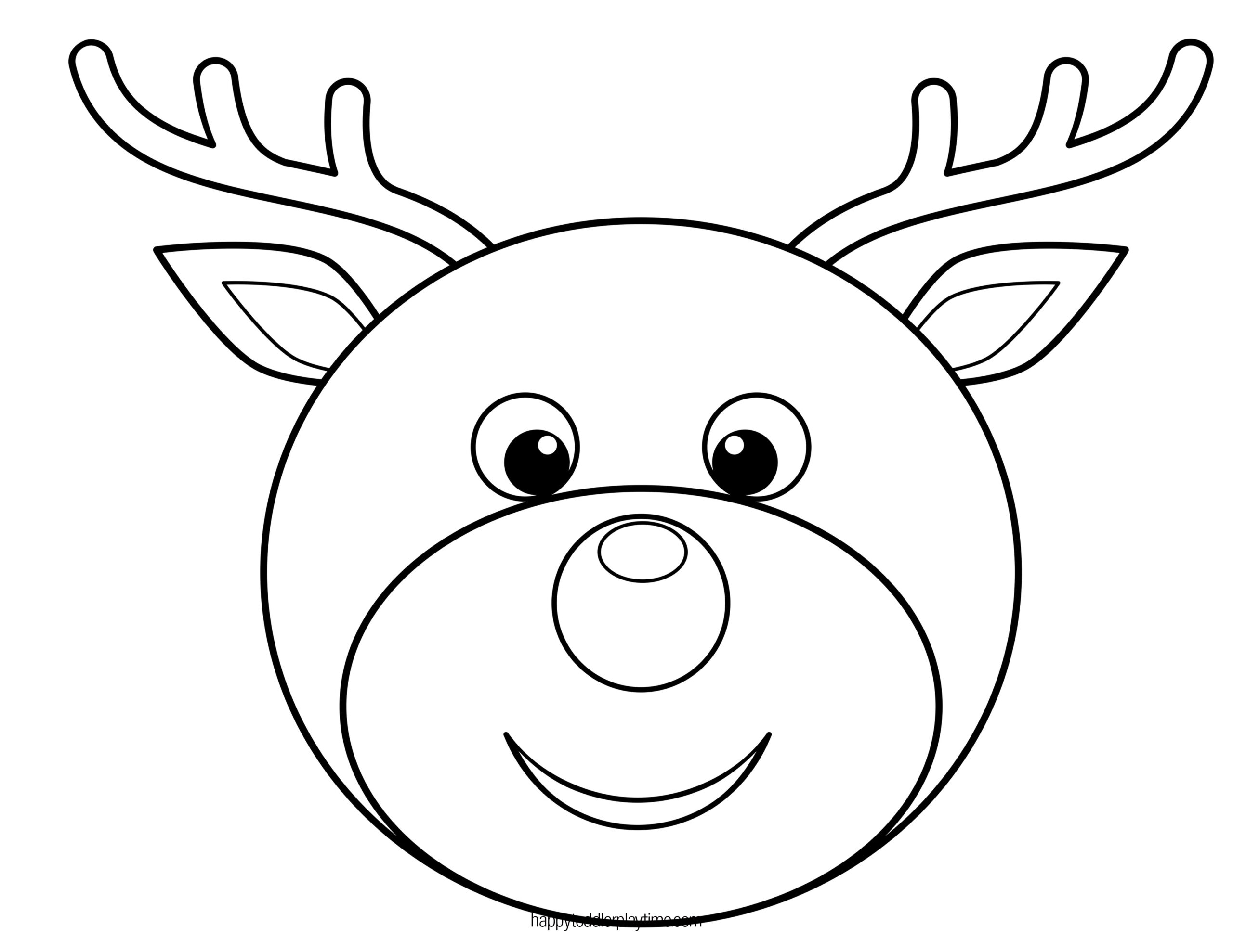 Free printable christmas reindeer coloring pages dash into holiday fun