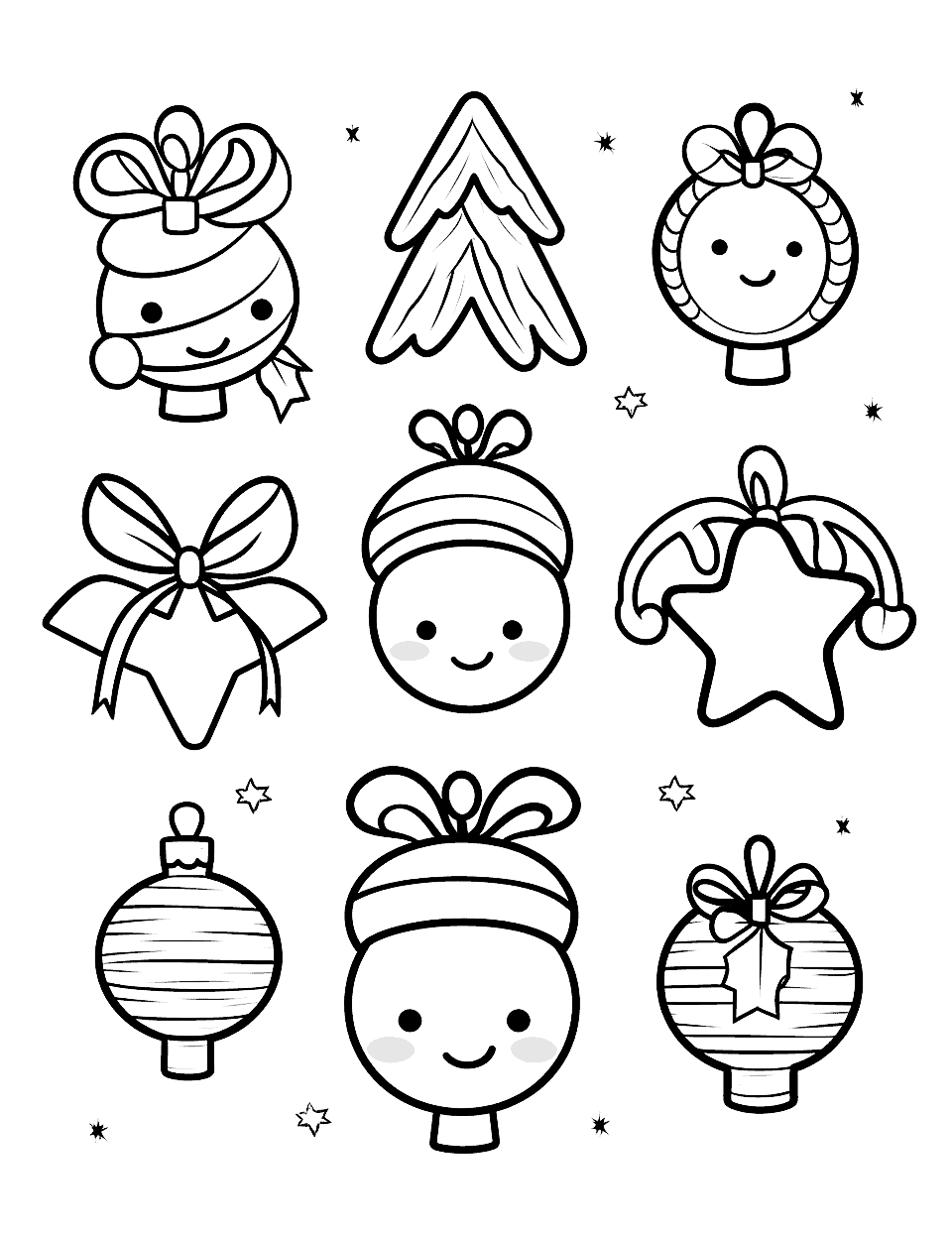 Christmas coloring pages free printable sheets