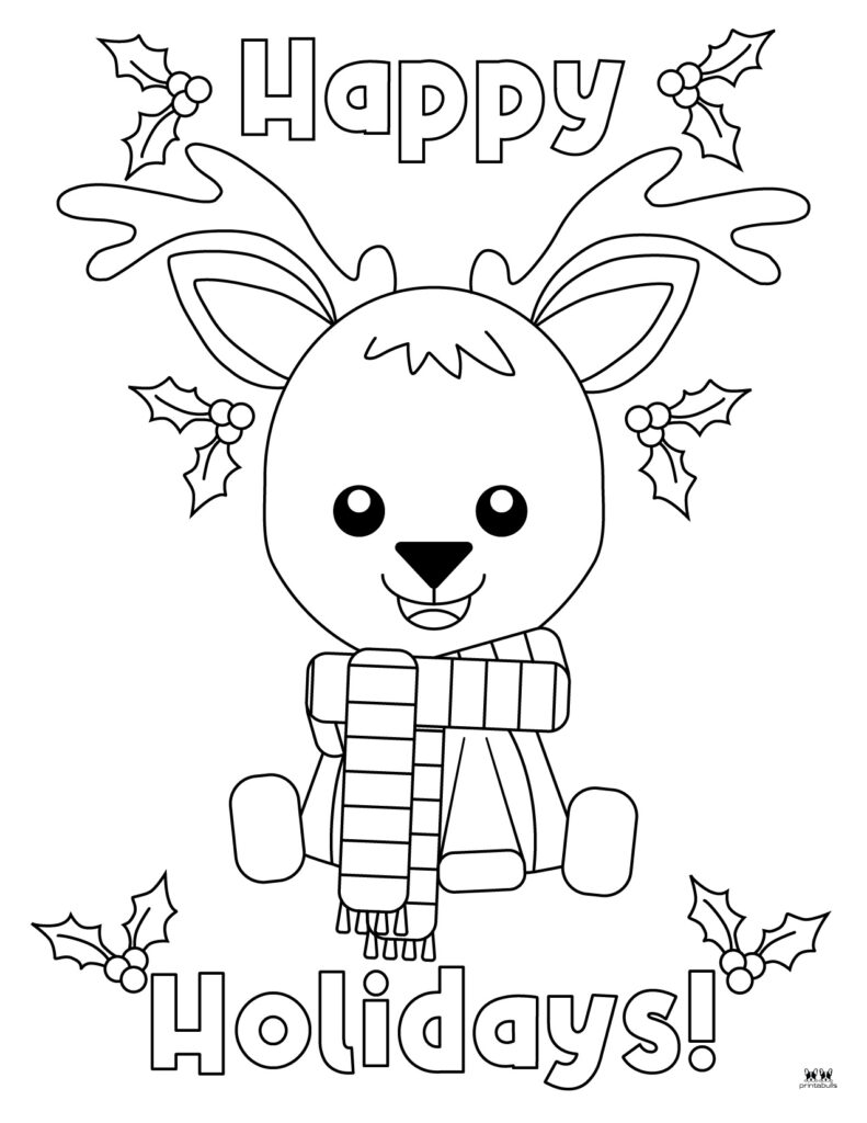 Reindeer coloring pages