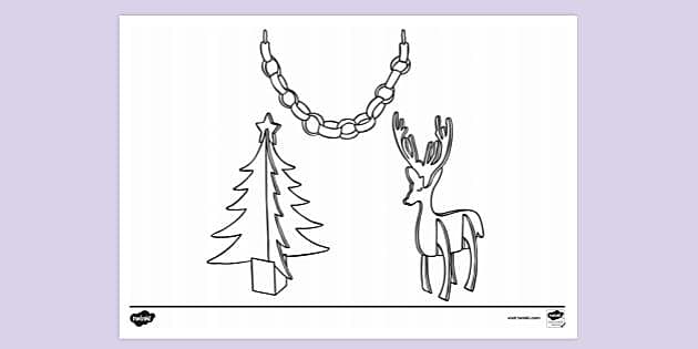 Printable reindeer colouring page colouring sheets