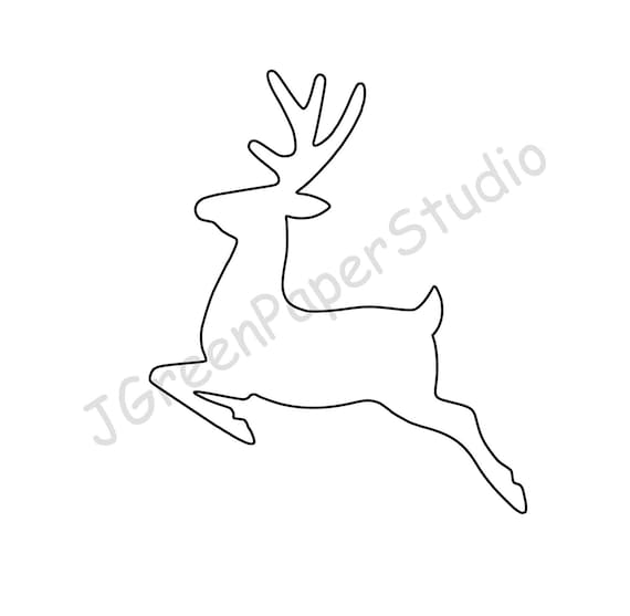 Printable reindeer template