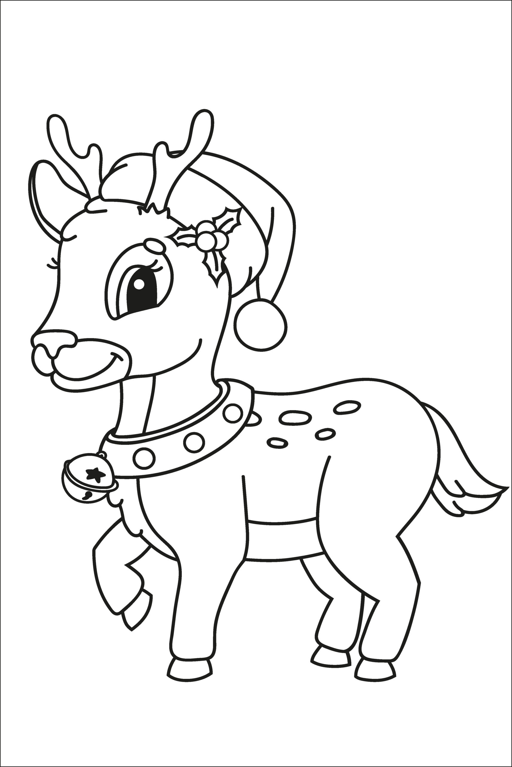 Printable reindeer coloring pages for kids add some color to that reindeer