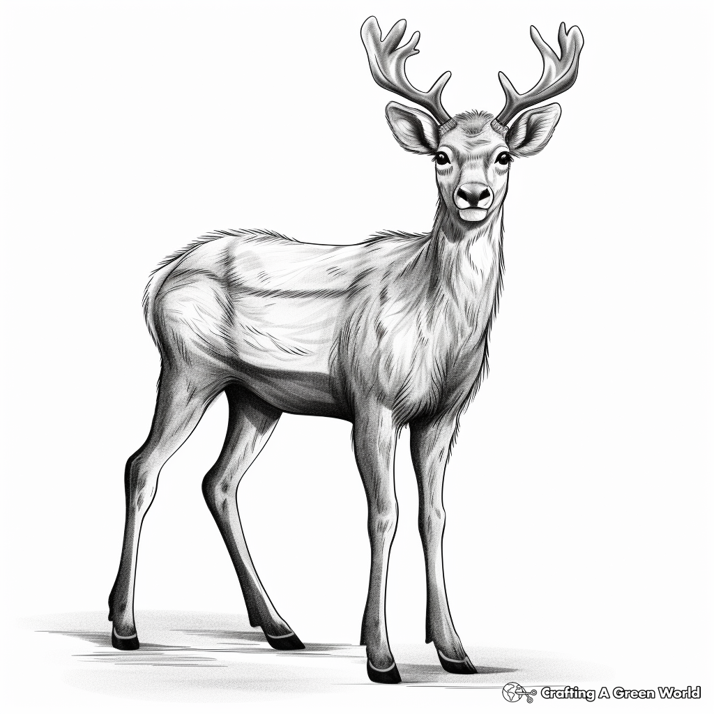 Reindeer coloring pages