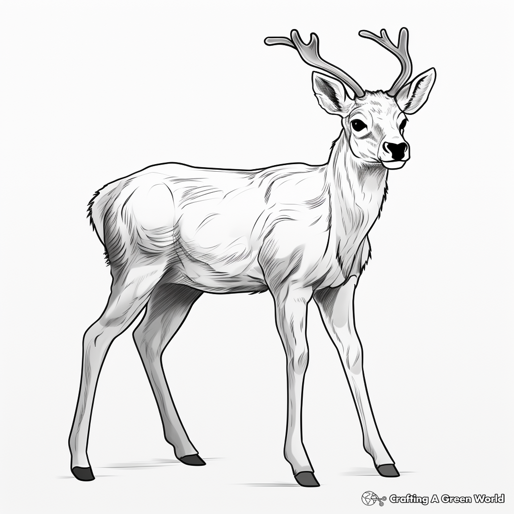 Reindeer coloring pages