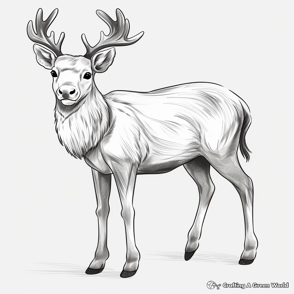 Reindeer coloring pages