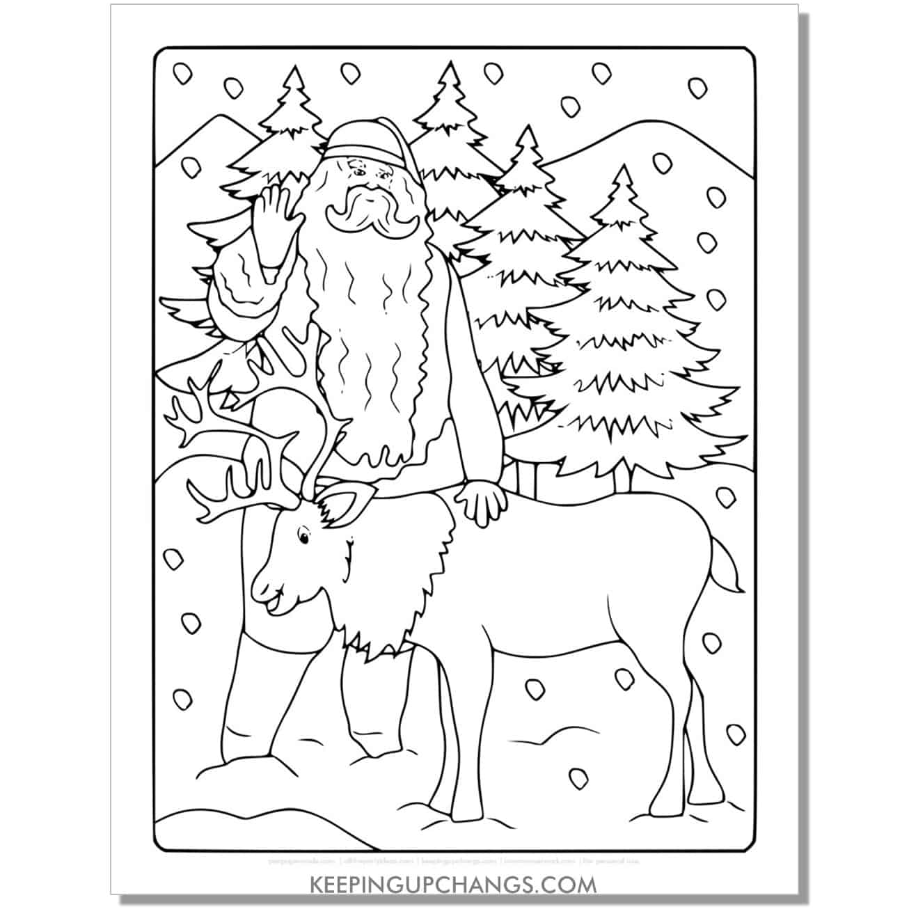 Free reindeer coloring page sheets most popular printables