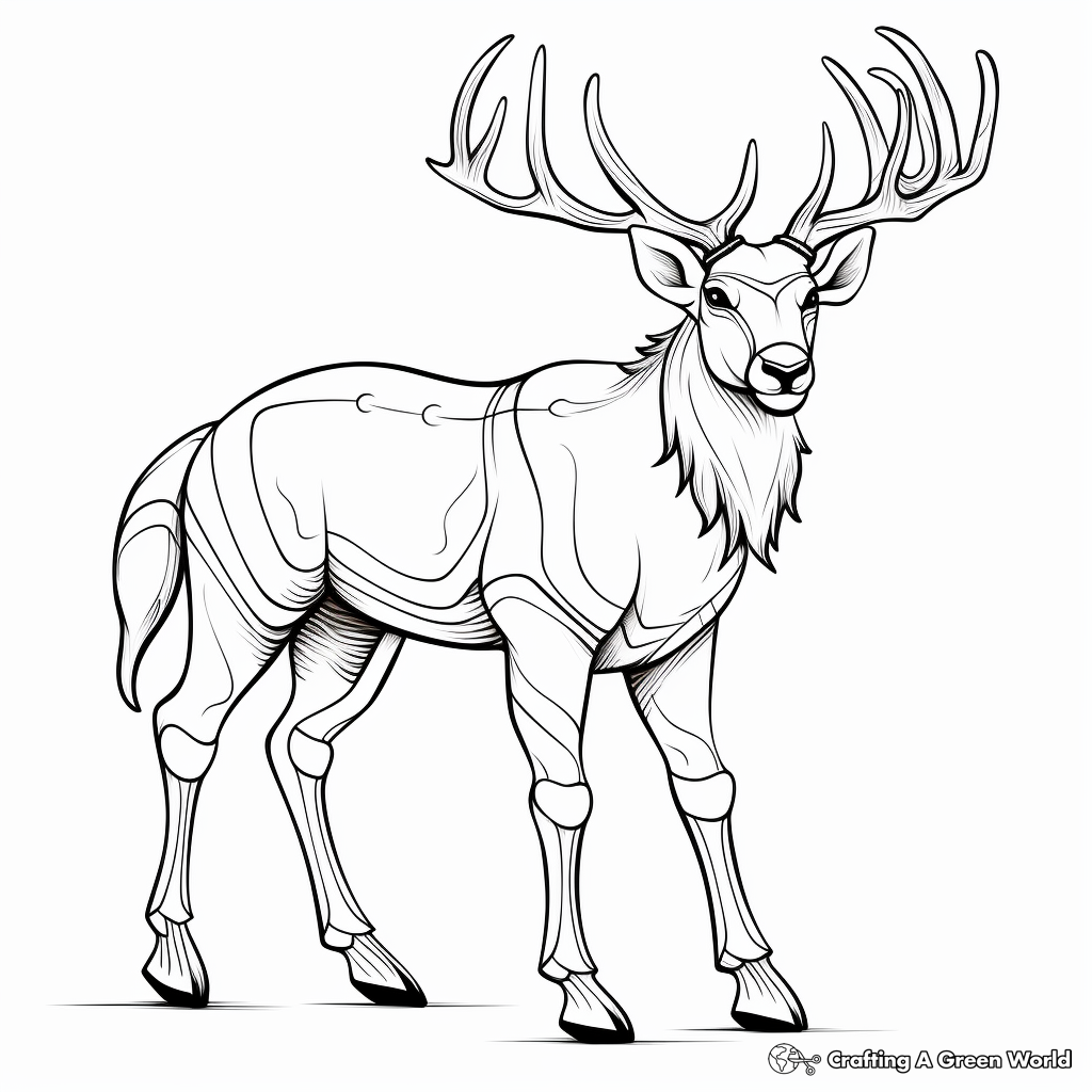 Reindeer coloring pages