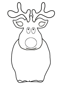 Reindeer printable character