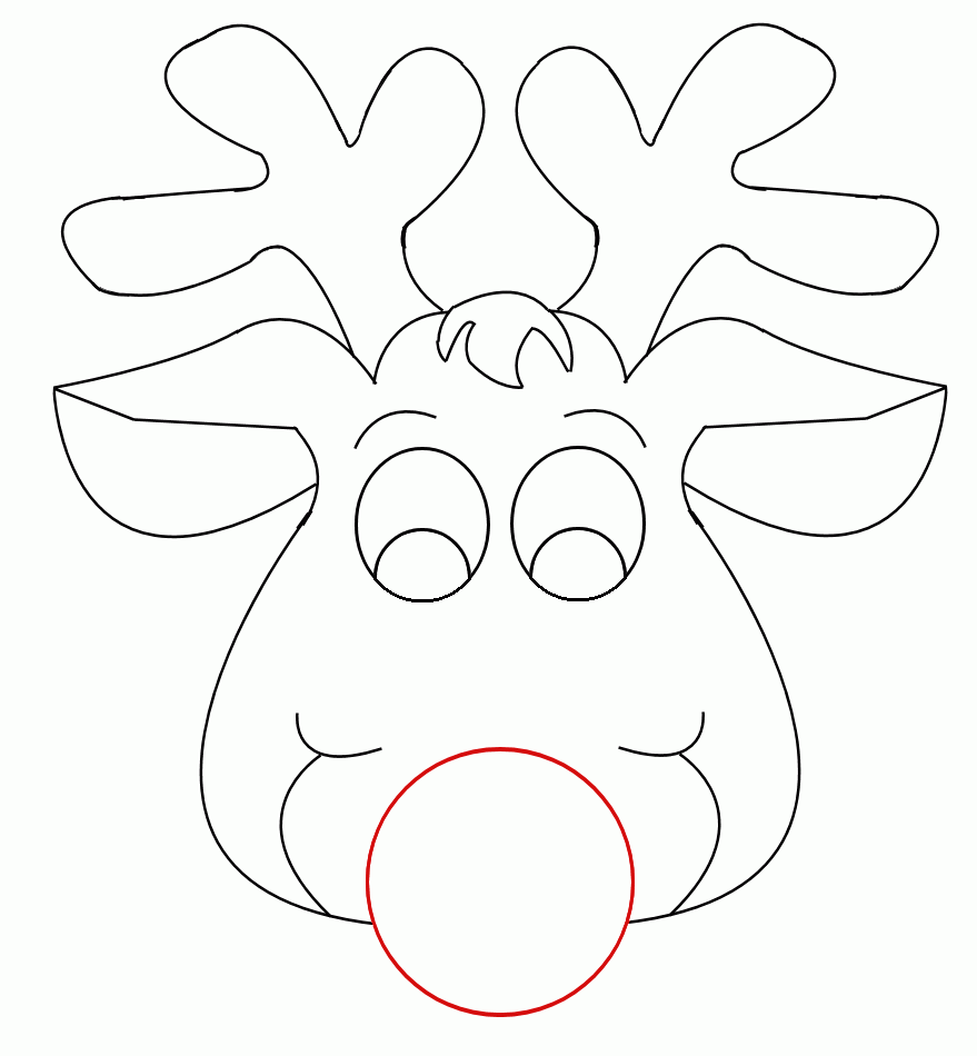 Free reindeer head coloring pages download free reindeer head coloring pages png images free cliparts on clipart library