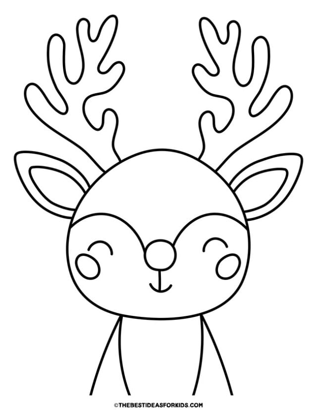 Reindeer coloring pages free printables