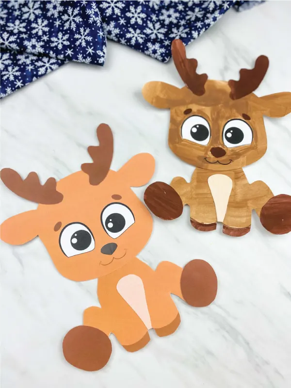 Free printable reindeer craft for kids