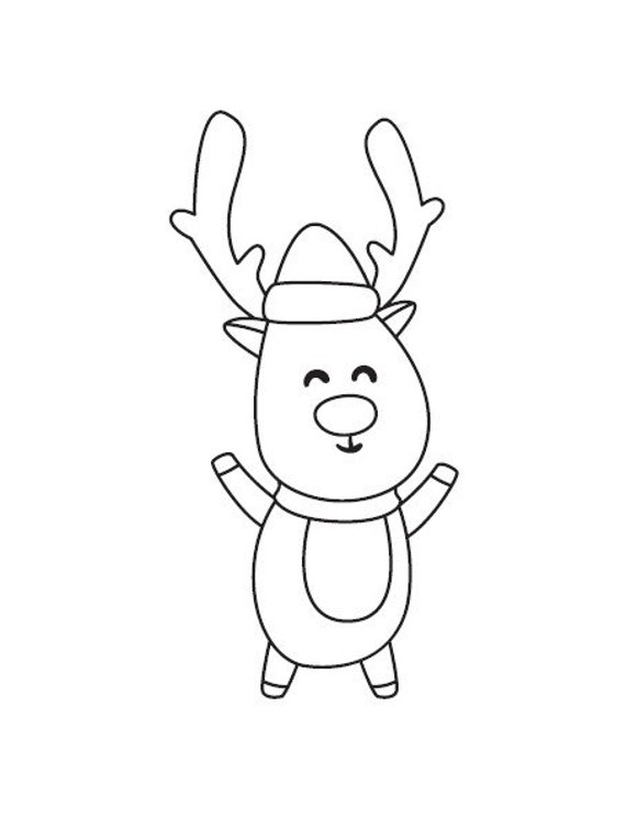 Kids christmas coloring pages santa snowman reindeer elves and gingerbread man