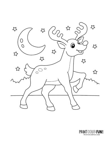 Adorable rudolph coloring pages other reindeer clipart to light up learning at