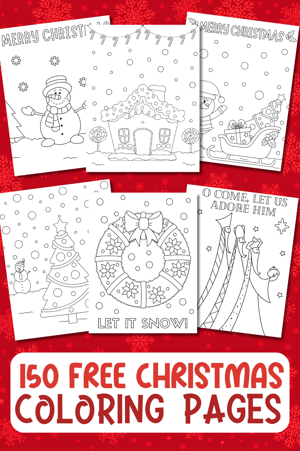 Free christmas coloring pages for kids