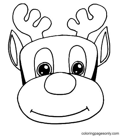 Rudolph coloring pages