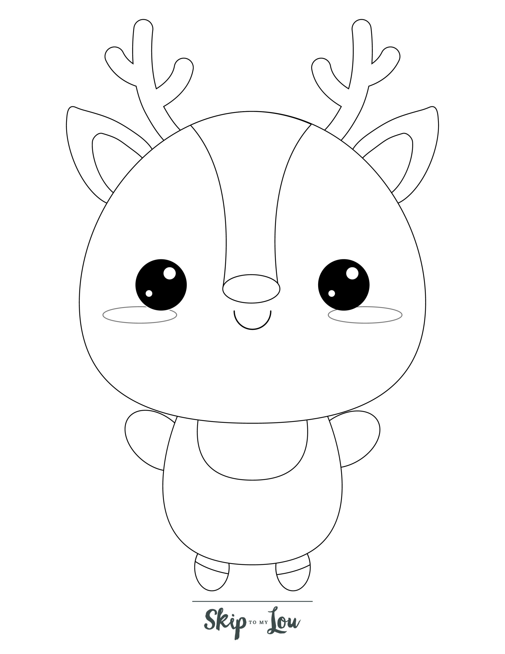 Reindeer coloring pages