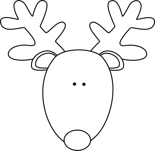 Christmas drawing christmas coloring pages reindeer head