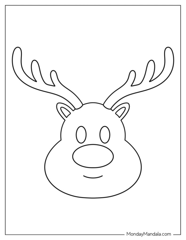 Reindeer templates free pdf printables