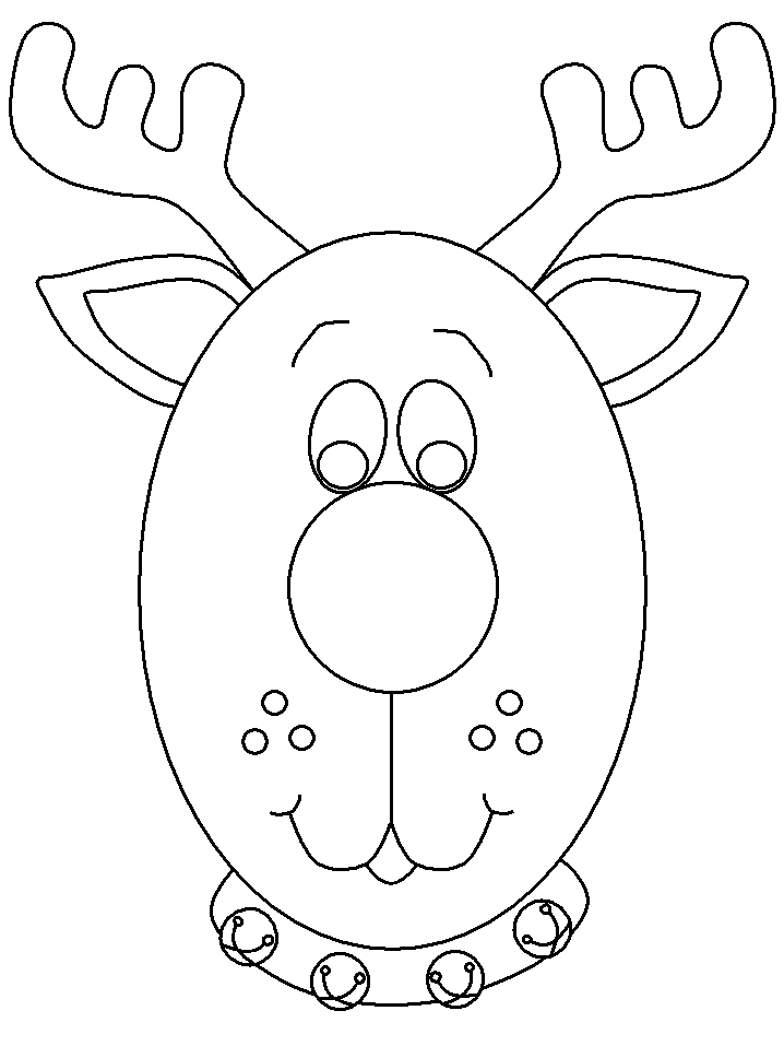 Åéµ rudolf the red nose reindeer colouring page