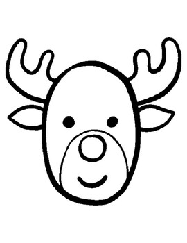 Reindeer templates reindeer coloring page reindeer bulletin board rudolph color