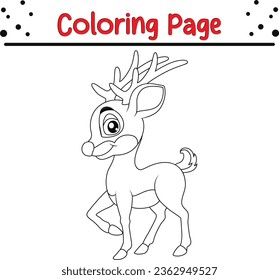 Reindeer coloring page images stock photos d objects vectors