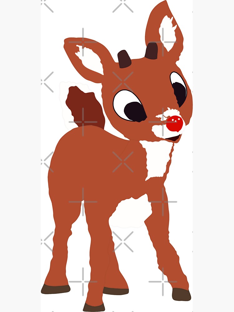 Rudolph the red nosed reindeer magnet for sale by thedayisours