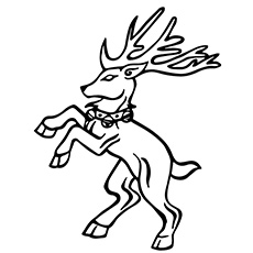 Top free printable reindeer coloring pages online