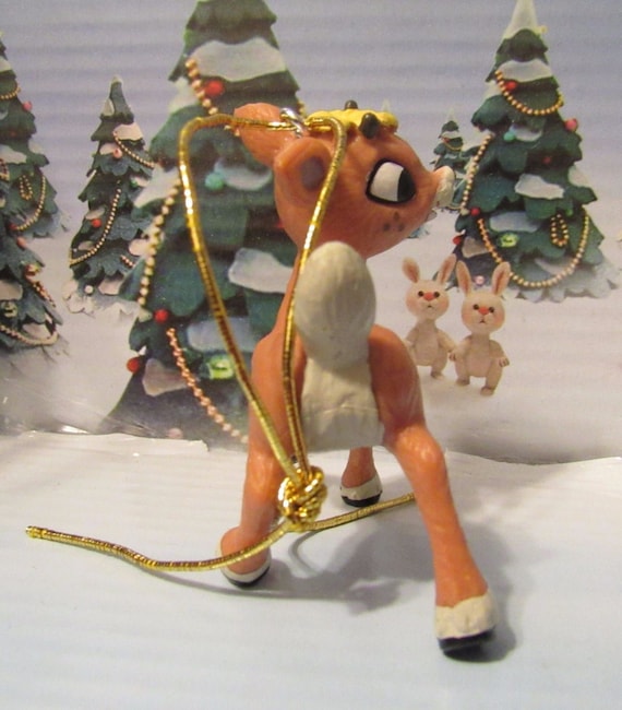 Very rare memory lane elusive fireball ornament vintage rudolph reindeer island of misfit toy loose