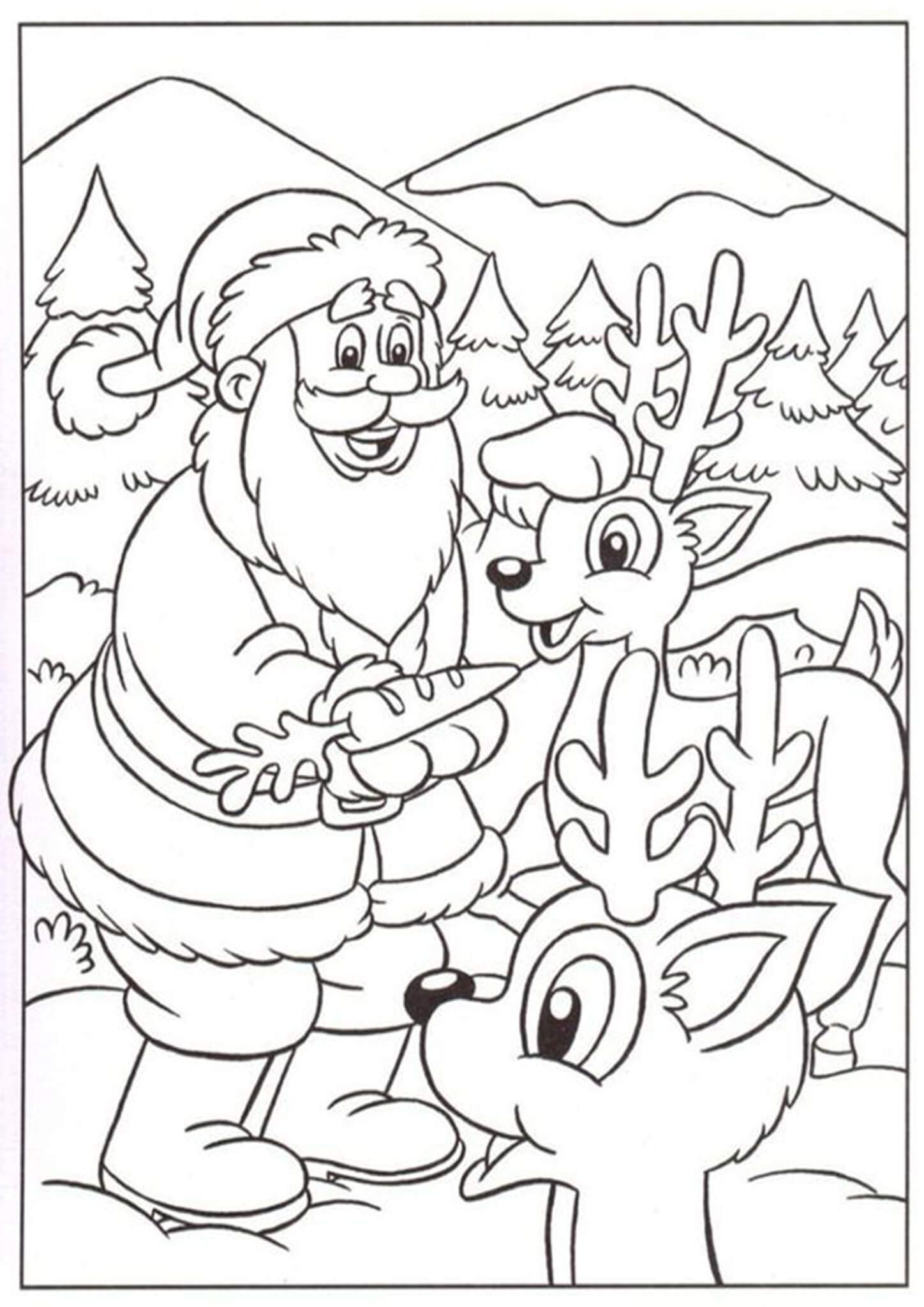 Free printable reindeer coloring pages santa coloring pages christmas coloring pages christmas coloring sheets