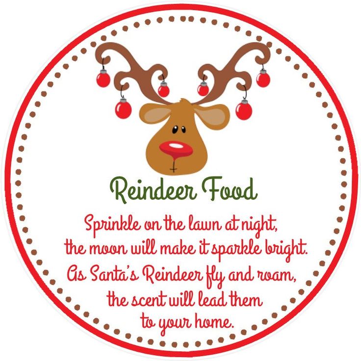 Reindeer food tags printable file instant download reindeer food tag reindeer food favor reindeer food printable