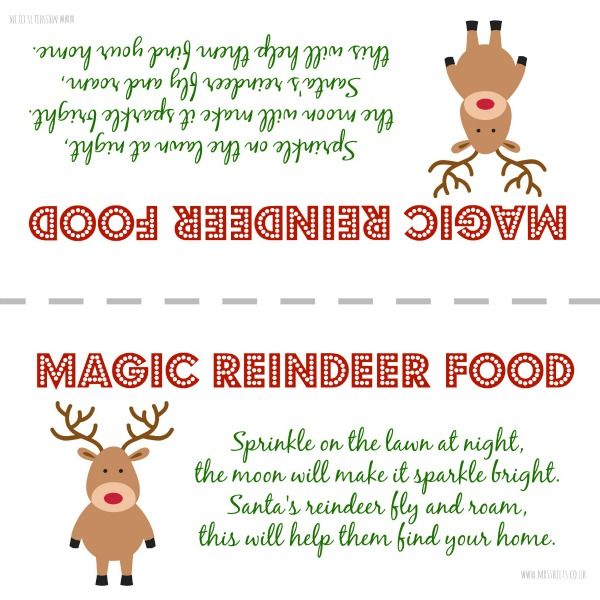 Diy magic reindeer food a recipe and printable