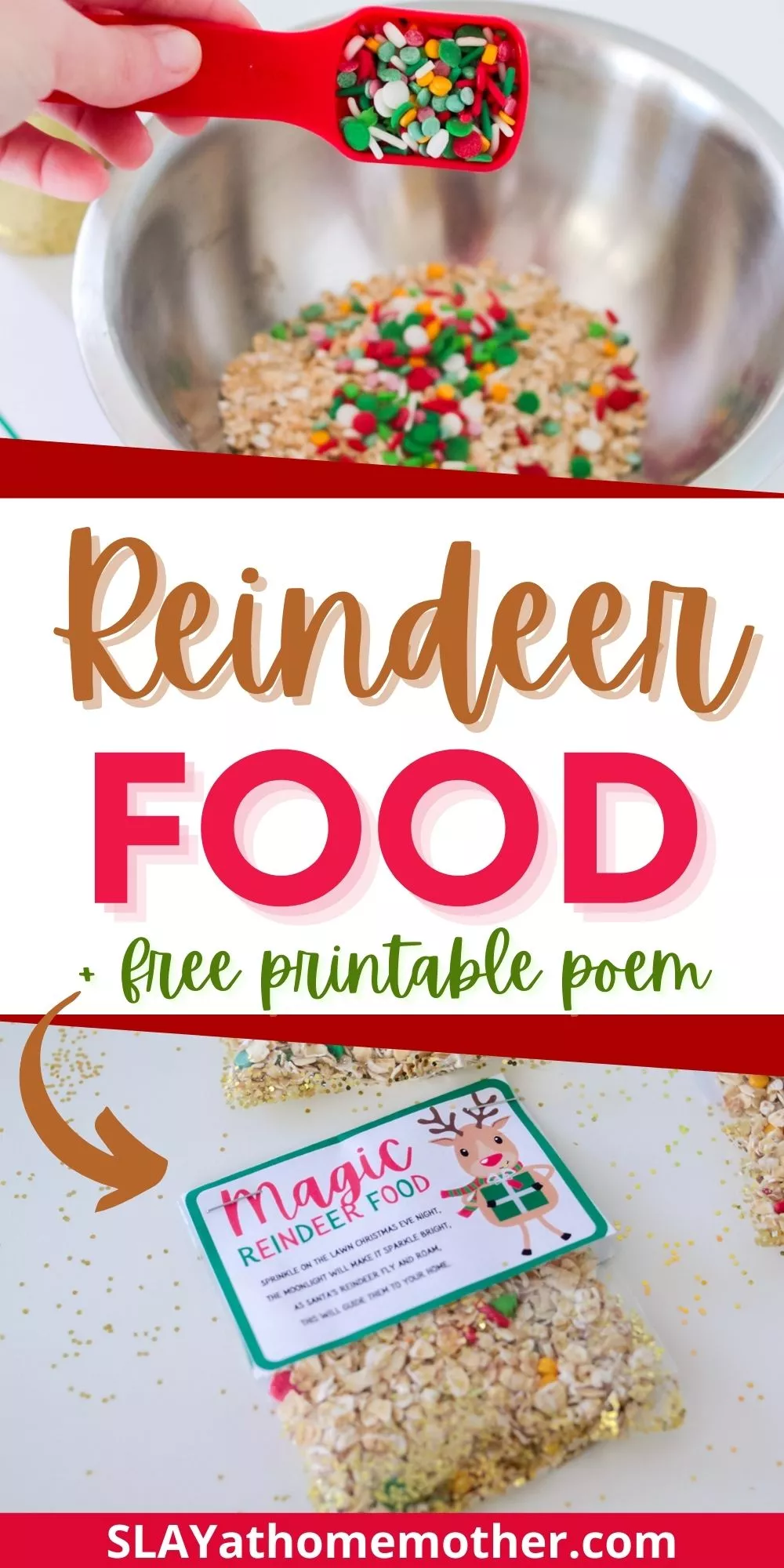 Reindeer food recipe and printable poem