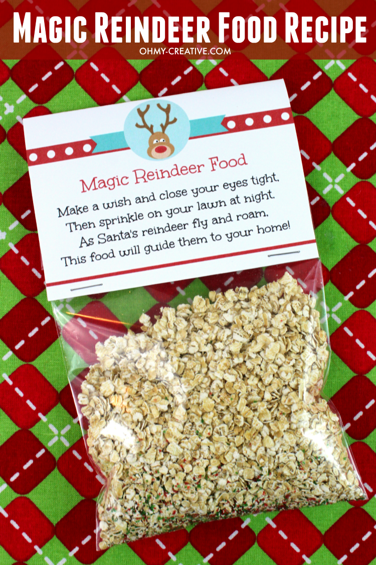 Cutest magic reindeer food recipe and poem printable