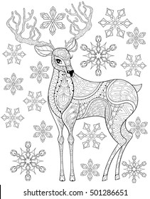 Reindeer coloring page images stock photos d objects vectors