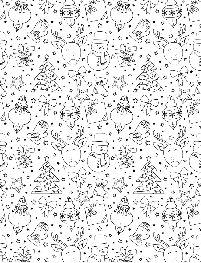 Fun festive reindeer coloring pages for kids and adults