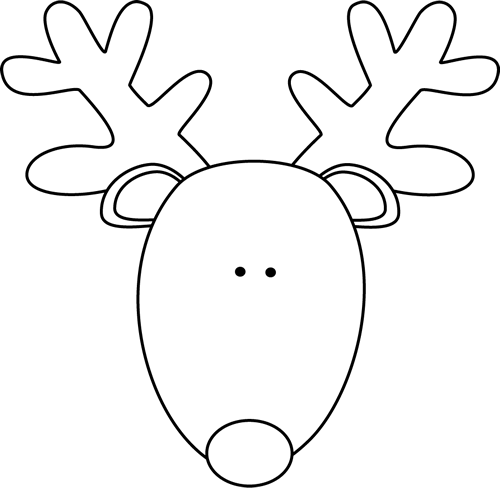 Christmas drawing christmas coloring pages reindeer head