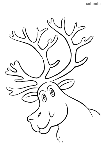 Reindeer coloring pages free printable reindeer coloring sheets