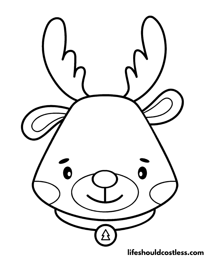 Rudolph coloring pages free printable pdf templates