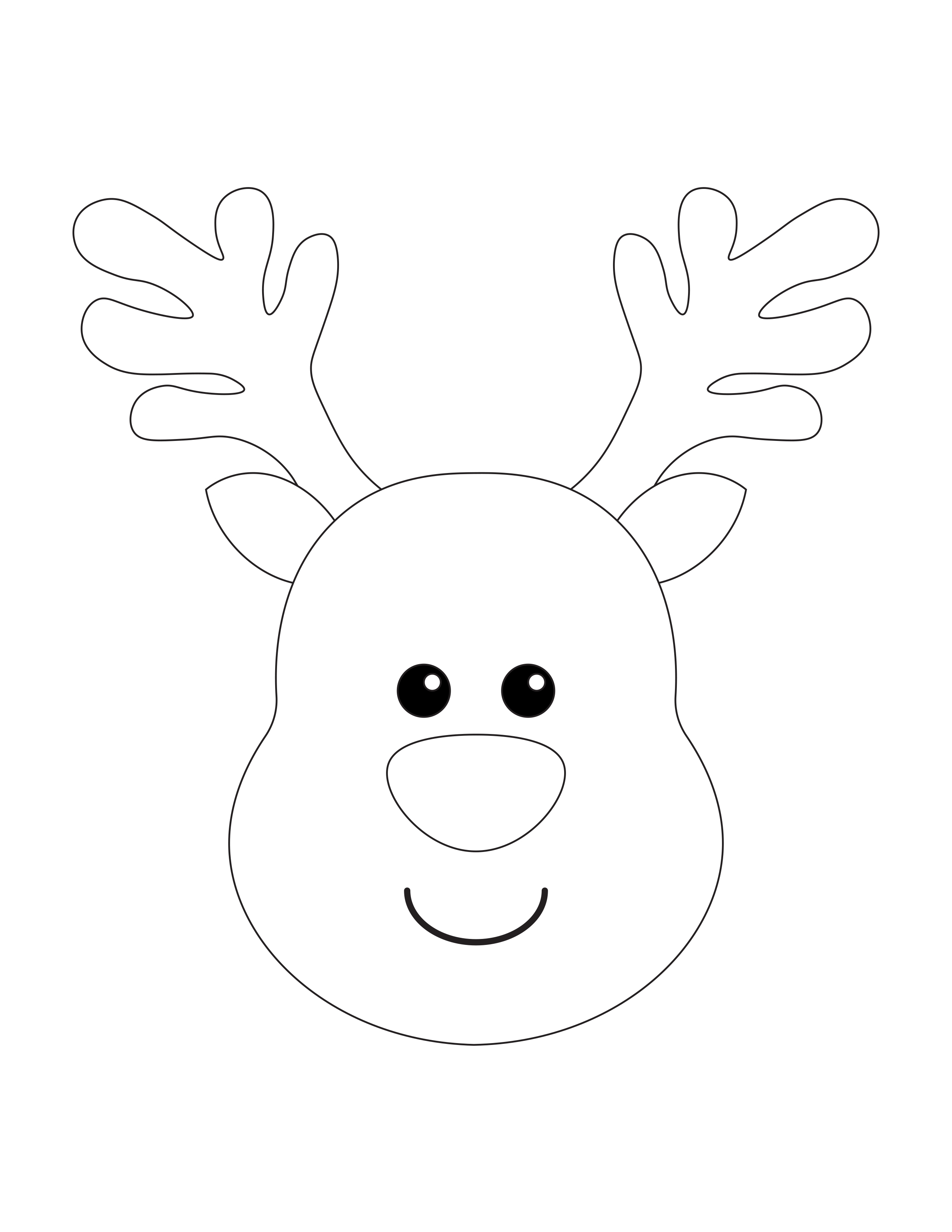 Free printable reindeer templates