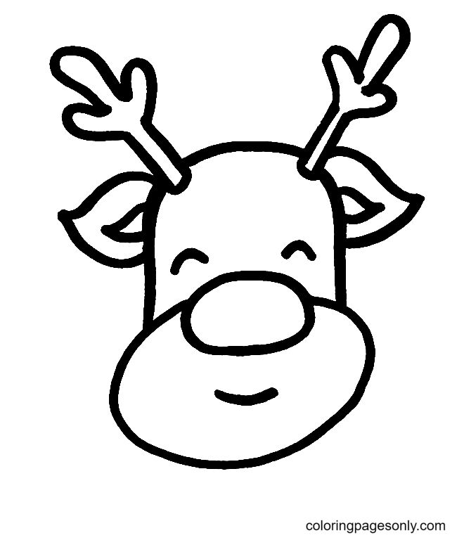 Rudolph coloring pages