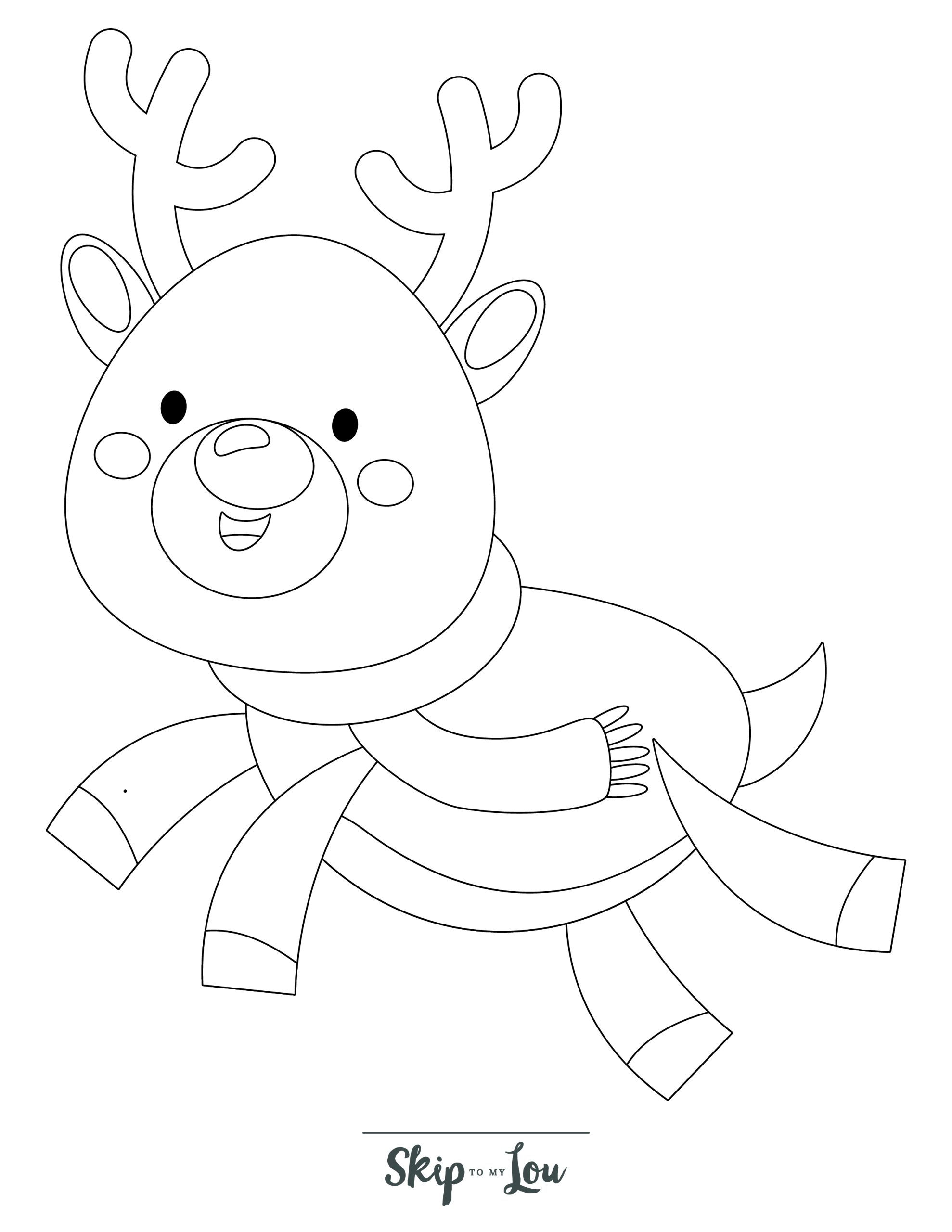 Reindeer coloring pages