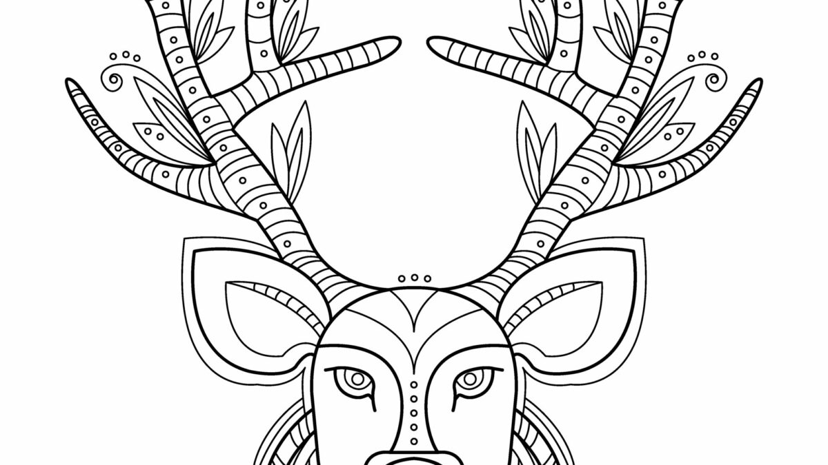 Printable reindeer coloring pages for kids add some color to that reindeer