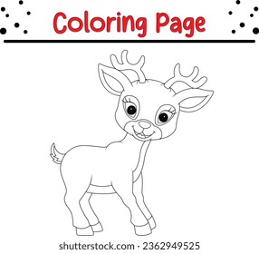 Reindeer coloring page images stock photos d objects vectors