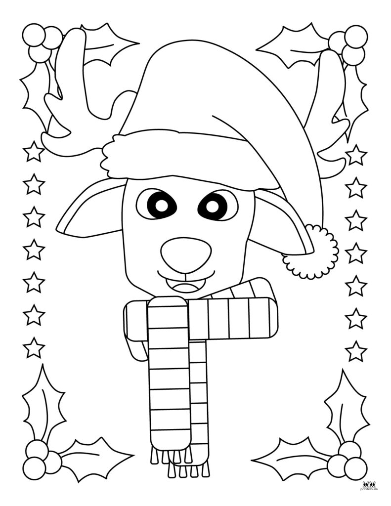 Reindeer coloring pages