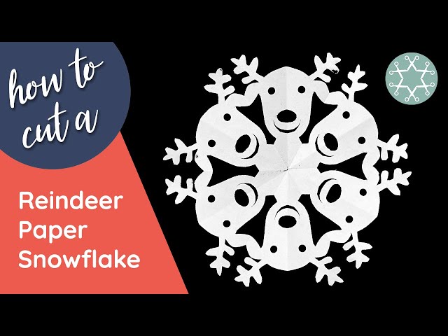 Reindeer snowflake