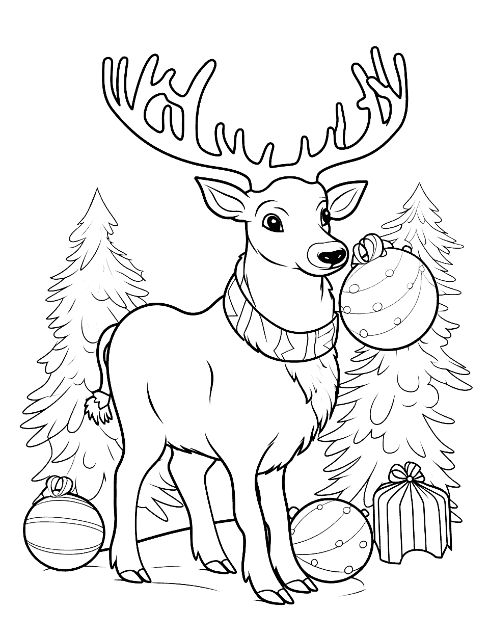 Christmas coloring pages free printable sheets