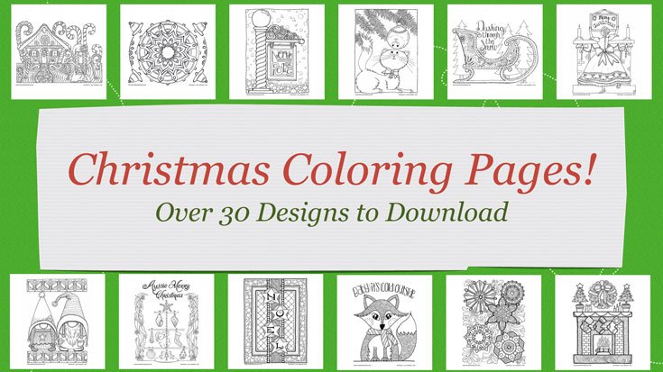 Christmas coloring pages for adults